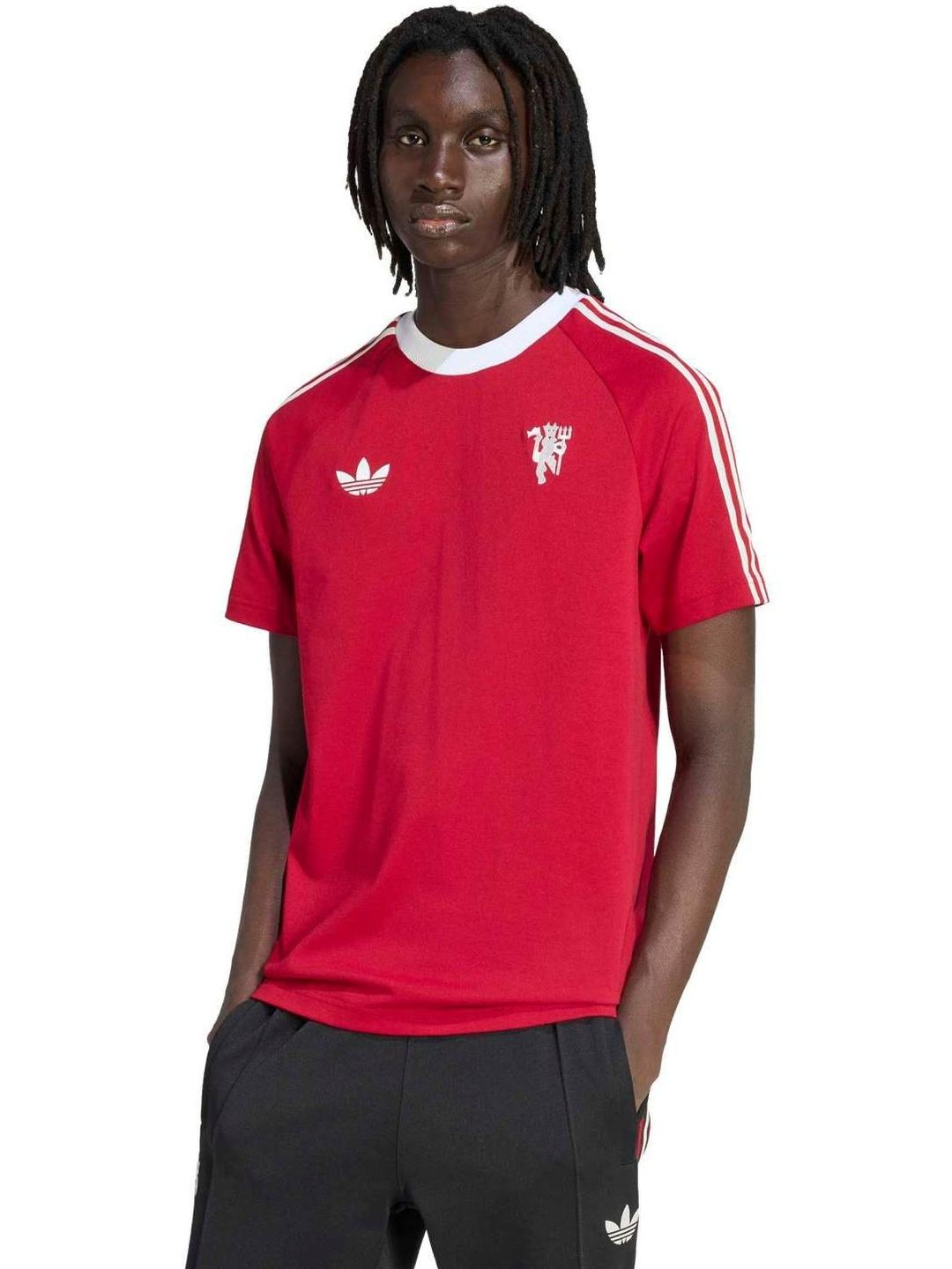 ADIDAS Printed Pure Cotton Slim Fit Tshirt - Image 1