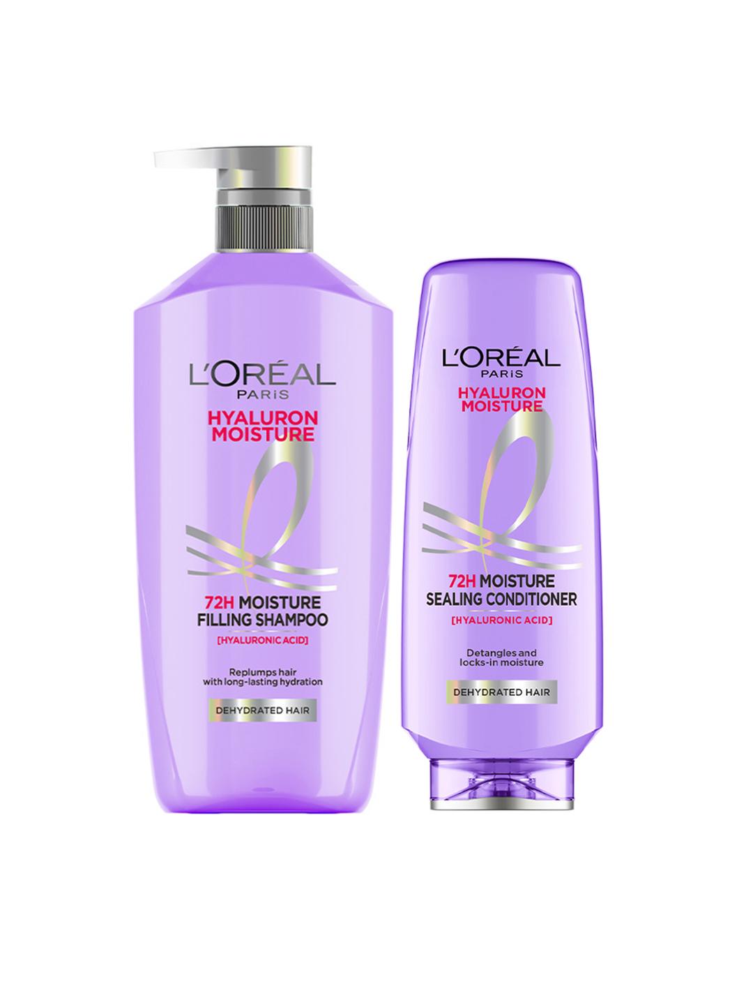 Loreal Paris Hyaluron Moisture Shampoo 650ml & Conditioner 175ml Combo - Image 1