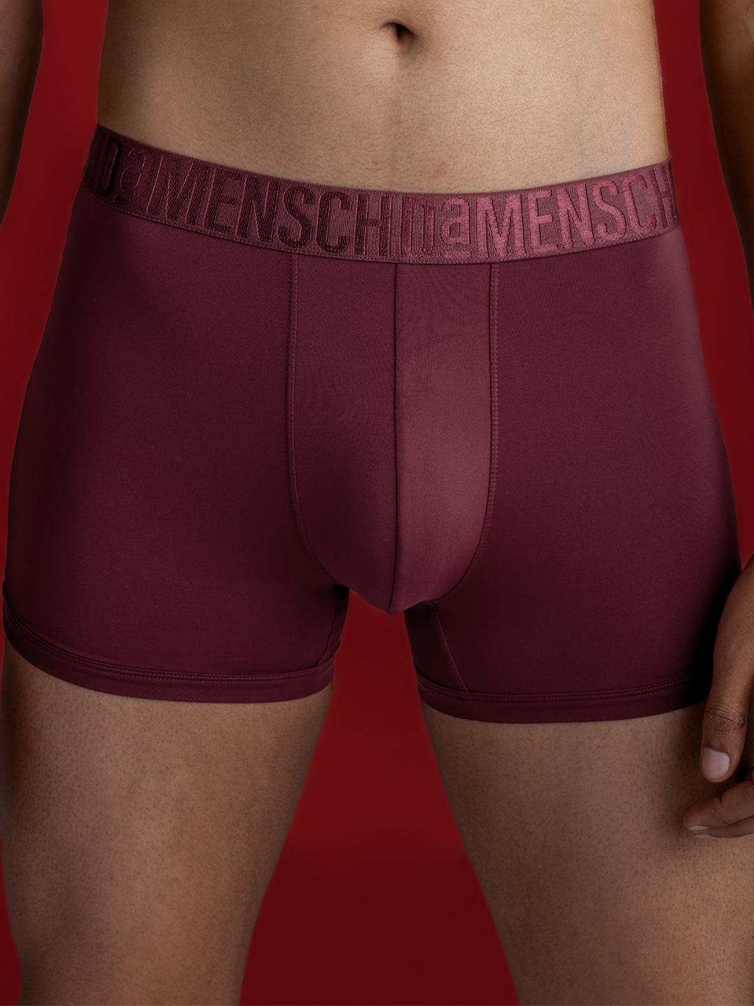 DAMENSCH Men Lightweight Premium Sheen No-Curl Waistband Trunk
