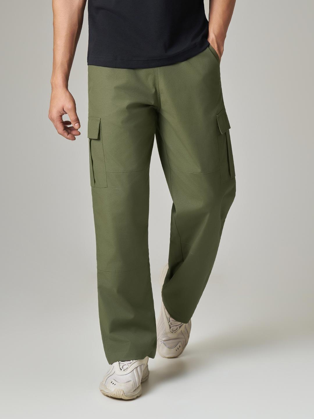 Buy XYXX Men Rove Relaxed Fit Ripstop Cargo Pants - Trousers for
