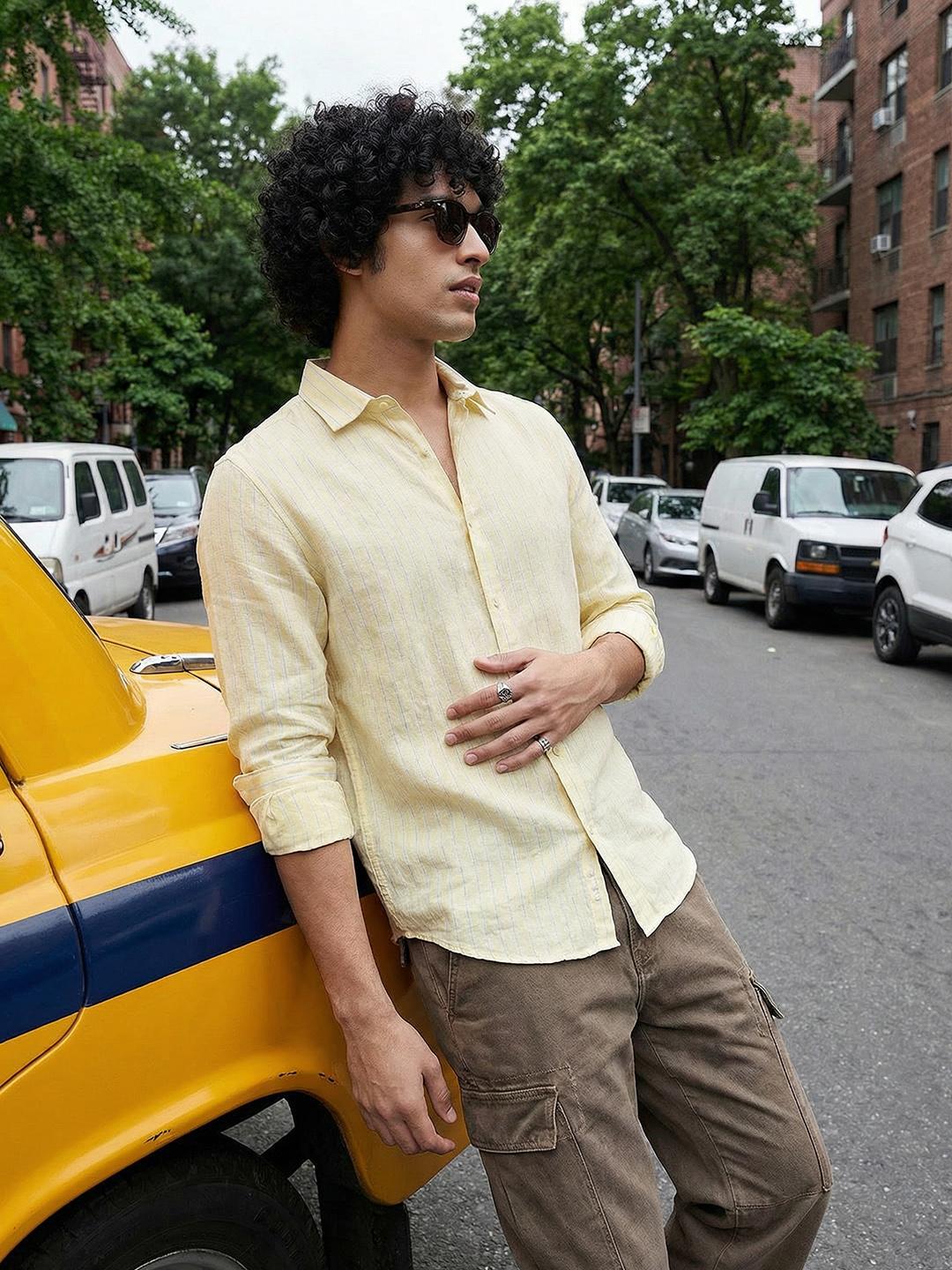 Roadster Life Co. Premium Cotton Linen Casual Shirt