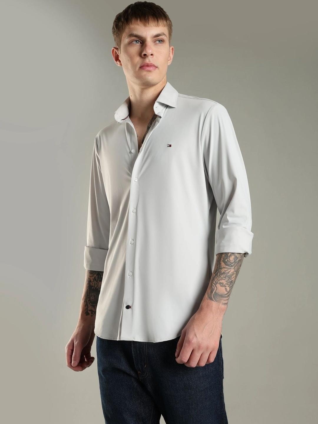 Tommy Hilfiger Men Slim Fit Casual Shirt - Image 1