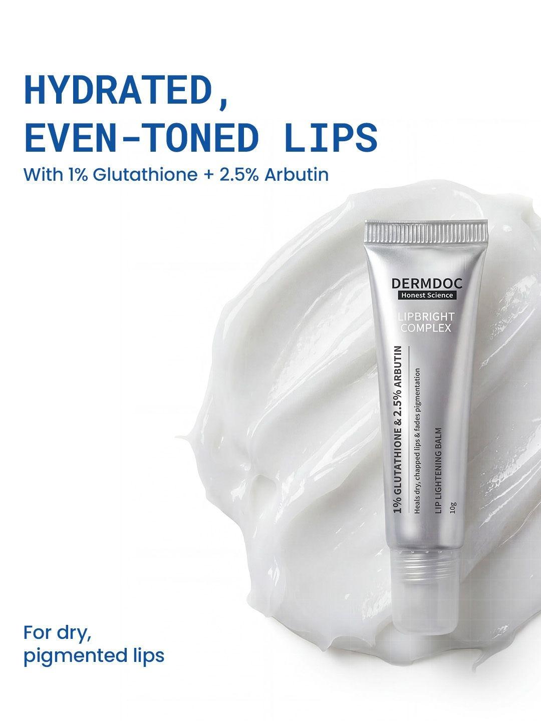 Buy DermDoc Lip Bright Treatment With 1% Glutathione Lip Balm - 10 g - Lip  Balm for Women 40515433