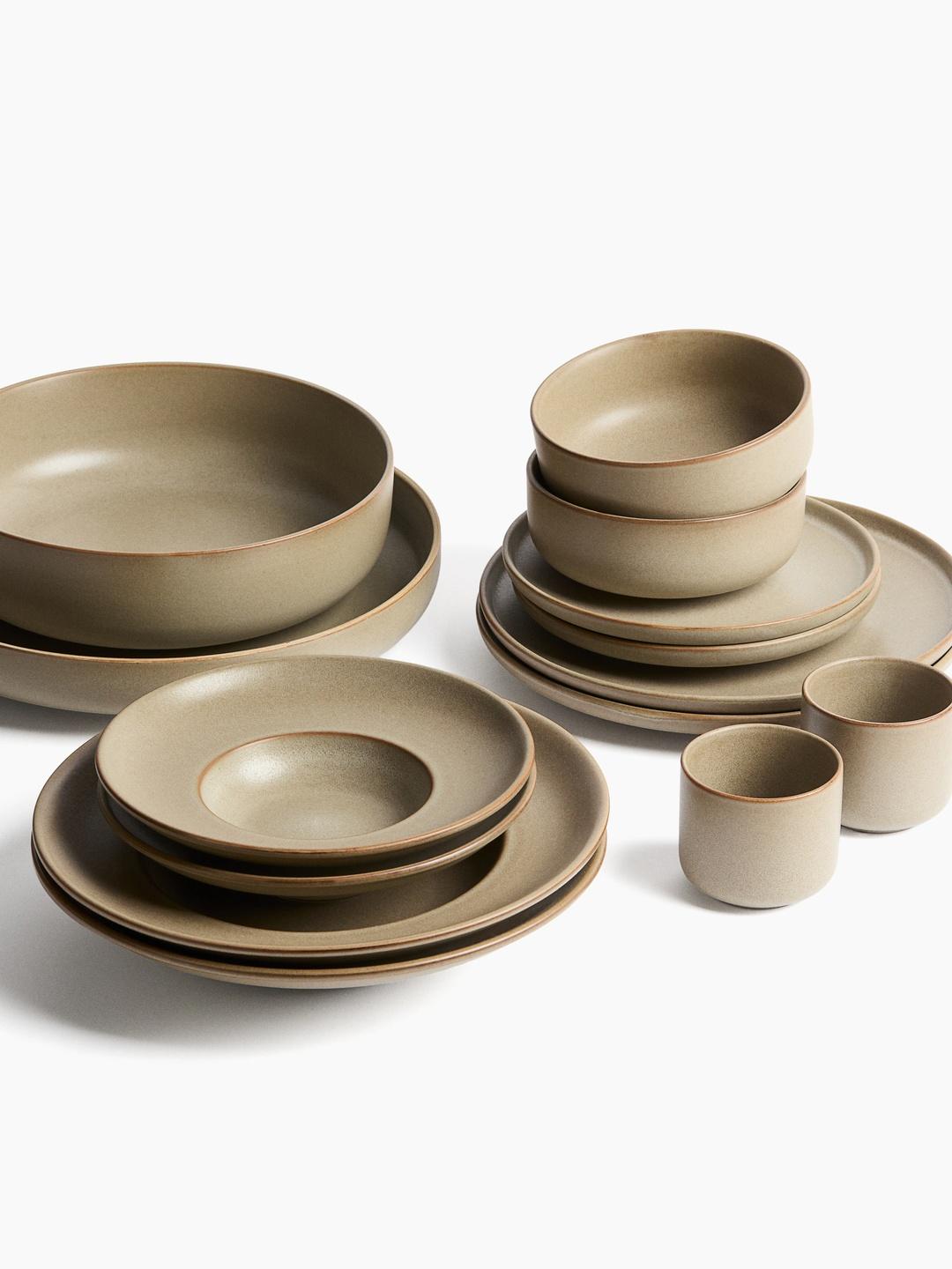 H&M Reactive-Glaze Stoneware Serving Bowl - Image 1