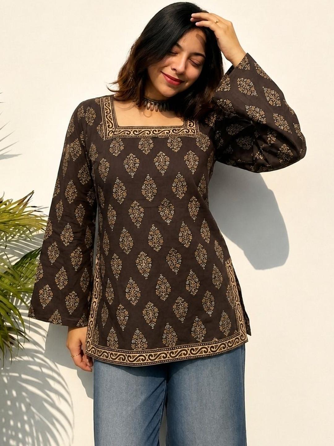 JAHIDA COMFORT WITH STYLE Ethnic Motifs Kurti - Image 1