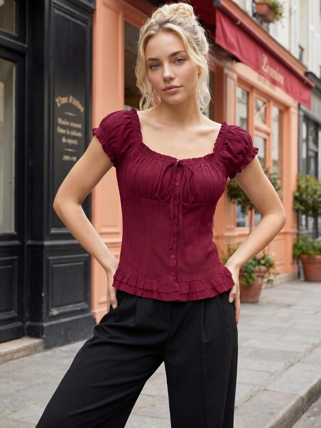 Zucchini Women Slim Fit Casual Shirt