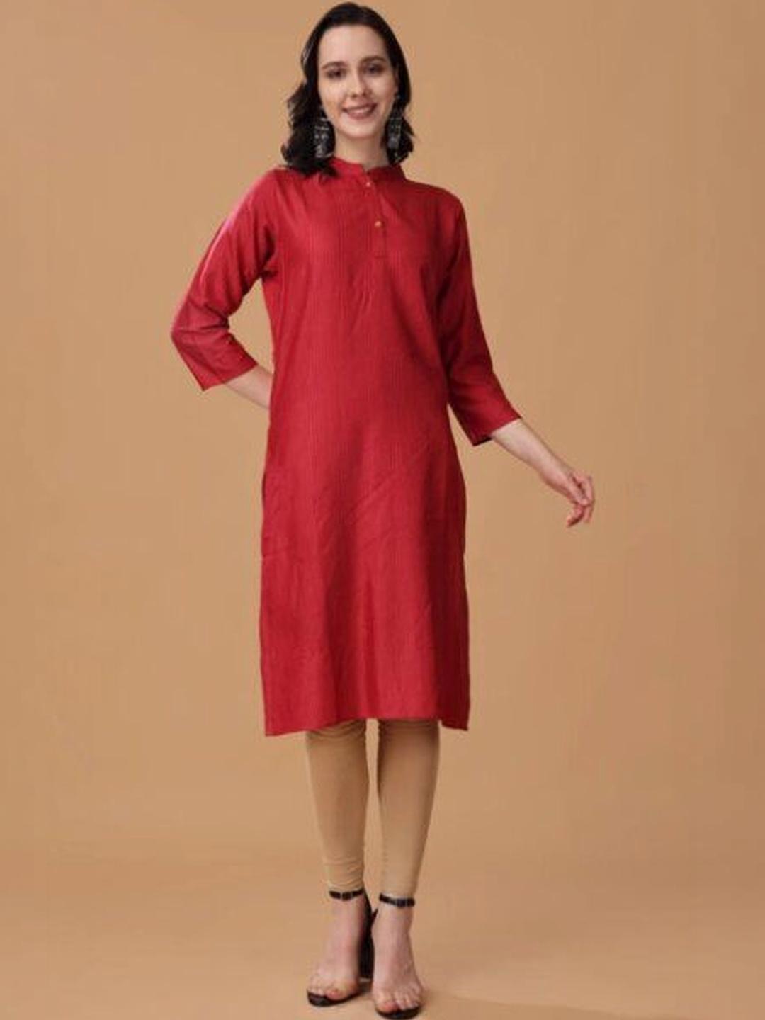 RANGRIWAZ Woven Design Pure Cotton Kurti