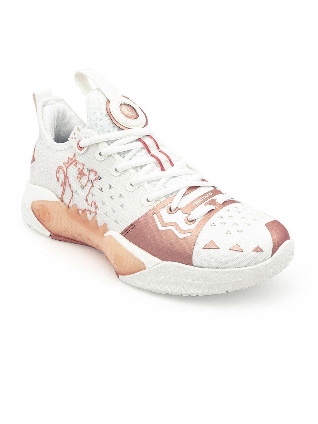 Red Tape Men Mesh Basketball Shoes Red - Image 1
