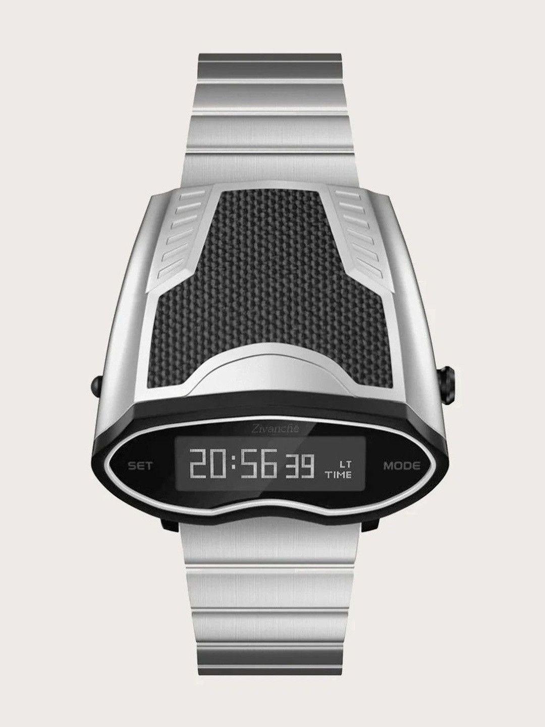 Buy ZIVANCHE Men Dial & Stainless Steel Straps Digital Multi