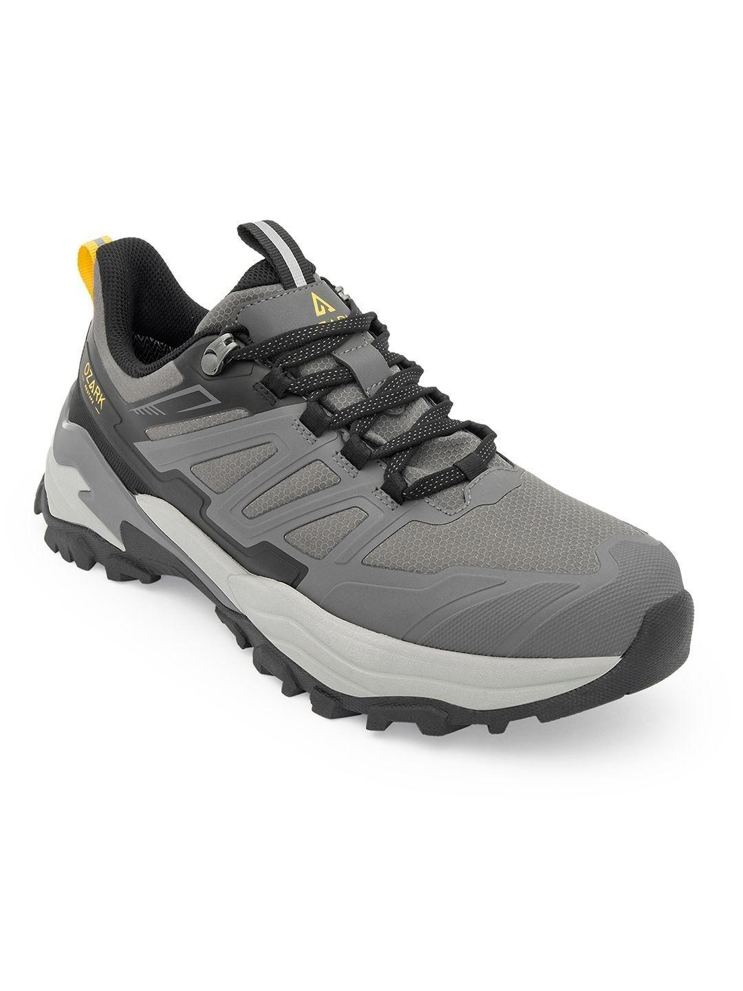 Red Tape Men Mesh Trekking Non-Marking Shoes Red - Image 1