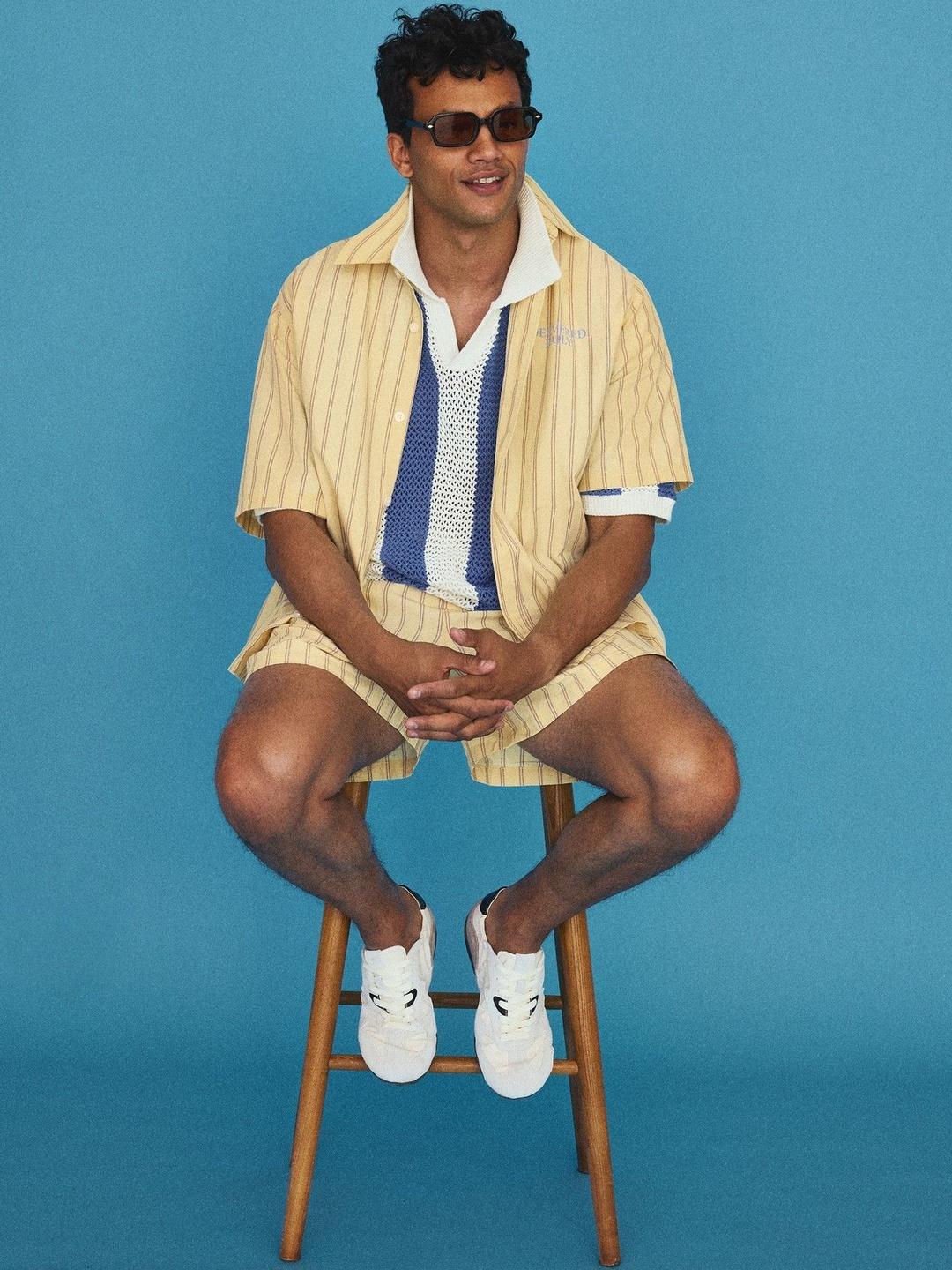 Bershka Boxy Print Short Sleeve Shirt