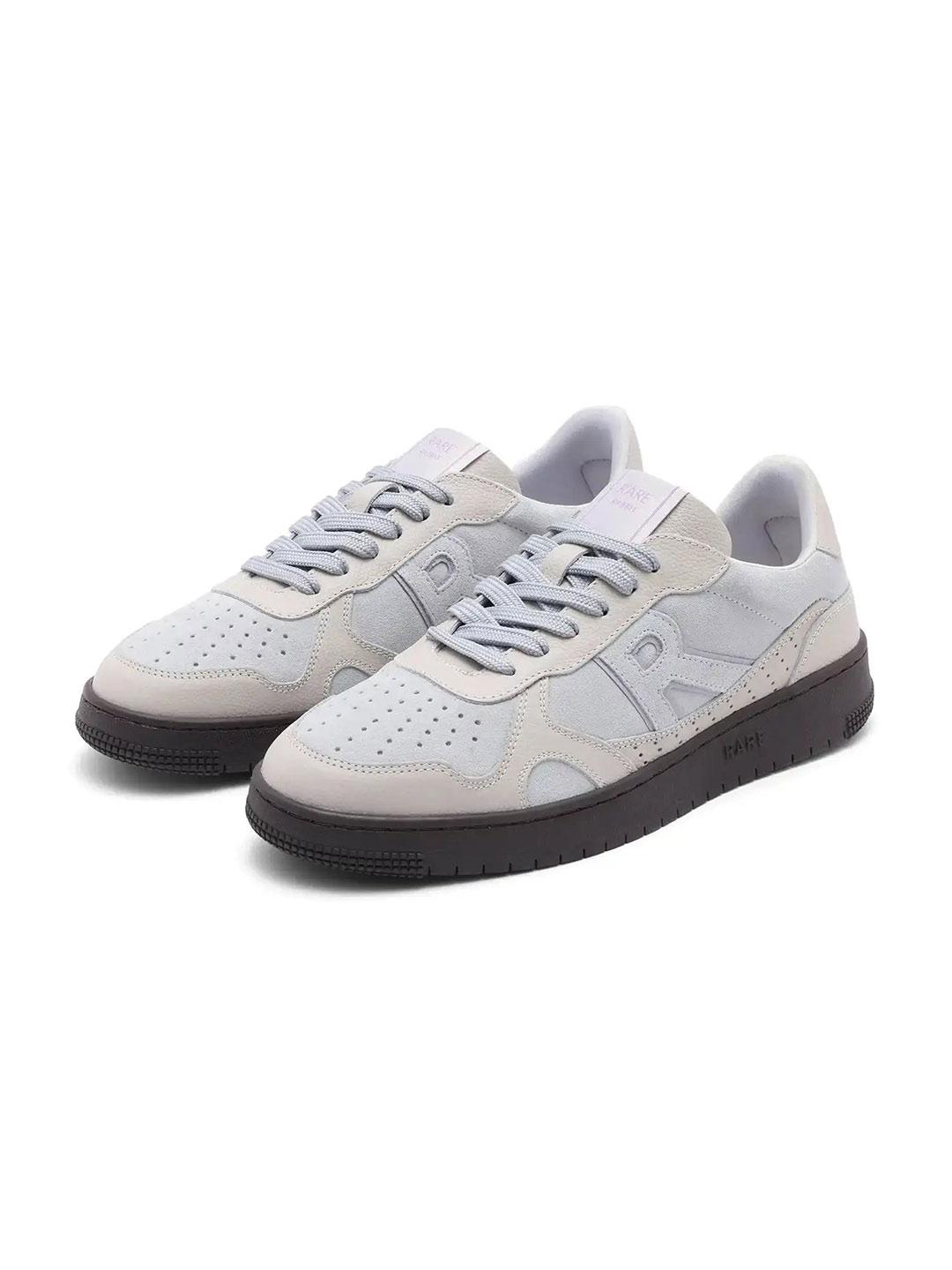 RARE RABBIT Kepler Pro Men Grey Leather Sneakers