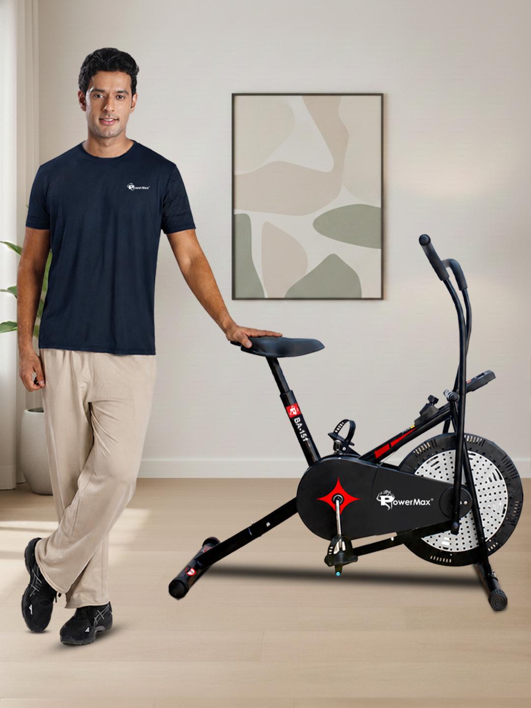 Buy PowerMax Fitness BA-151 V-Belt Drive Air Bike Exercise Cycle