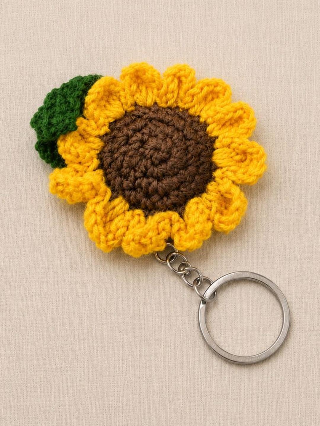 Qrixloom Sunflower Key Chain - Image 1