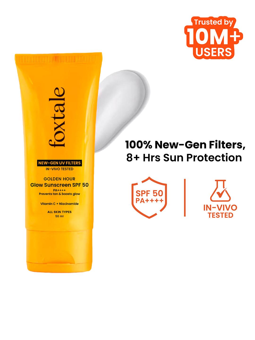 FoxTale Glow Sunscreen SPF 50 PA++++ 50ml - Image 1