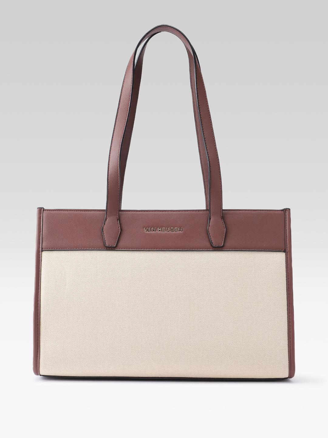 Van Heusen Colourblocked PU Tote Bag