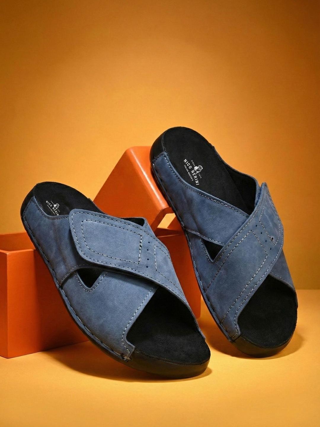NICO NERINI Men Leather Comfort Sandals - Image 1