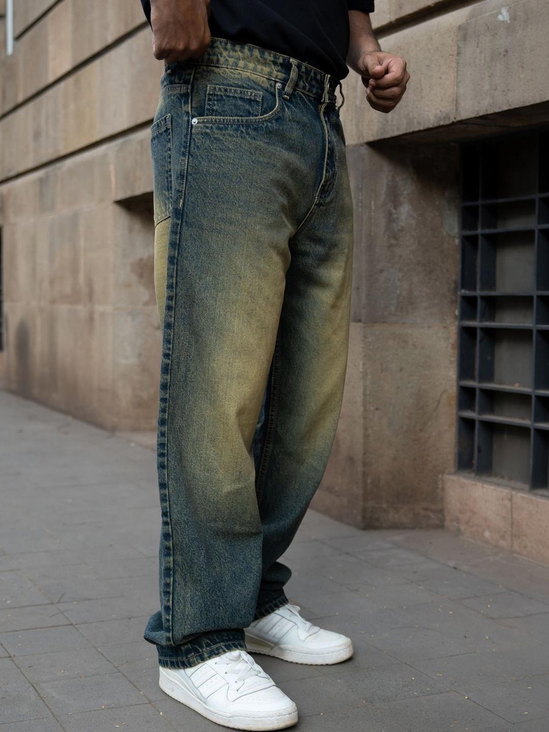 Powerlook Men Mid-Rise Mildly Distressed Jeans - Image 1