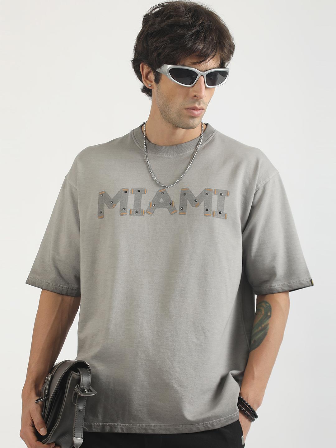 Maniac Men Washed Printed T-shirt
