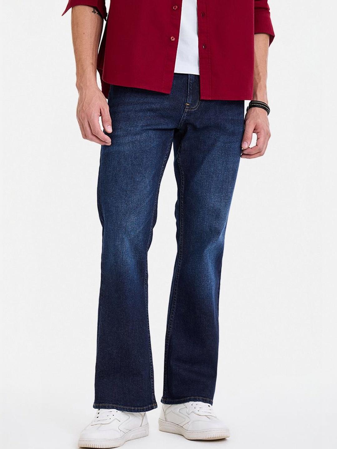 Snitch Dark Blue Mid-Rise Bootcut Jeans - Image 1