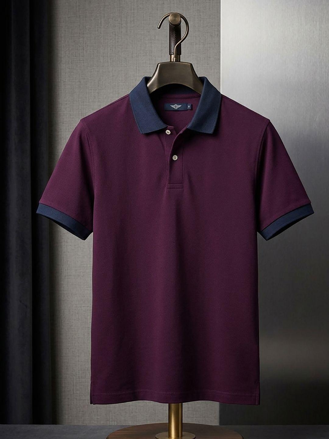Mast & Harbour Men Polo Collar T-shirt