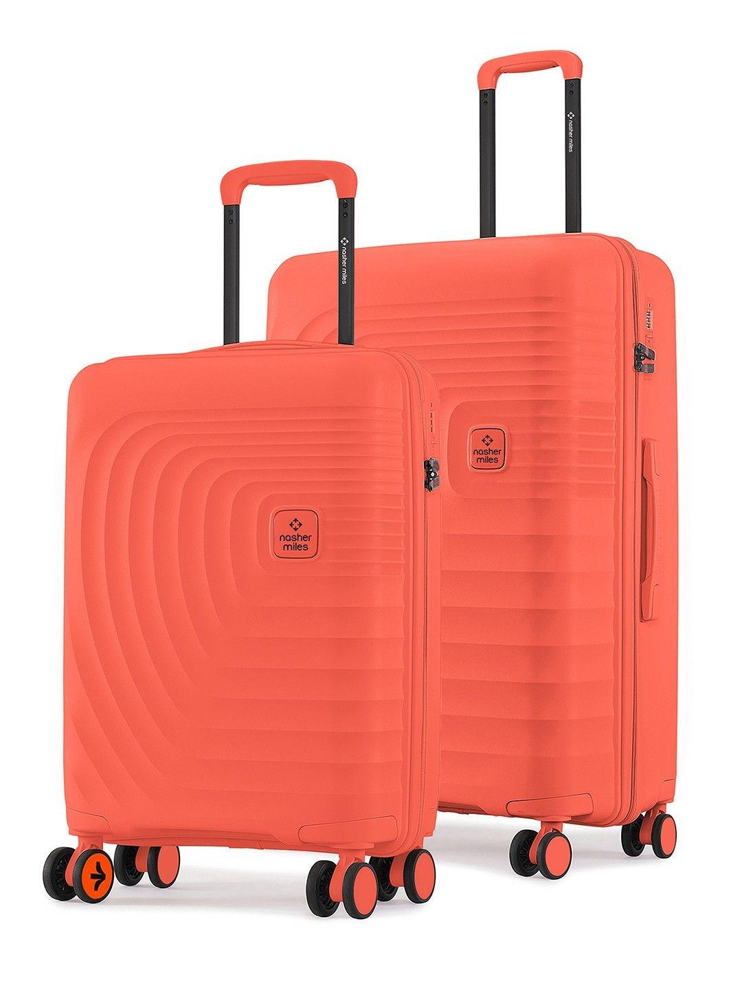 Buy Nasher Miles Boston Polypropylene Small-Medium Orange Trolley