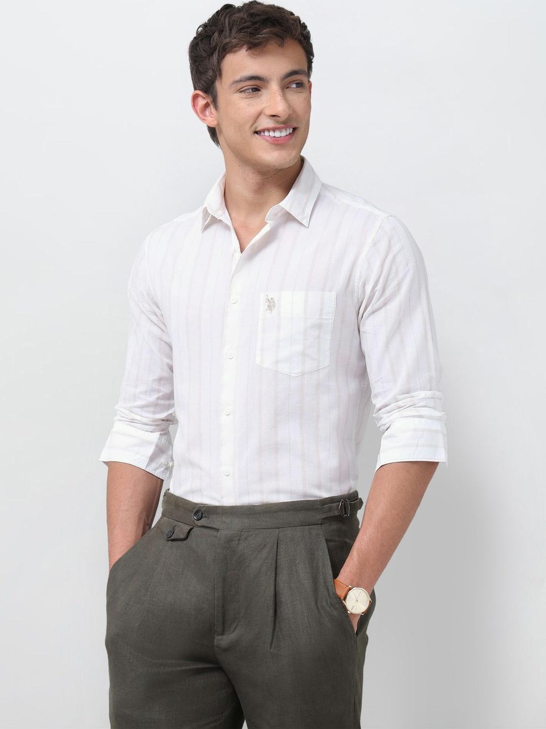 U.S. Polo Assn. Men Striped Casual Shirt - Image 1