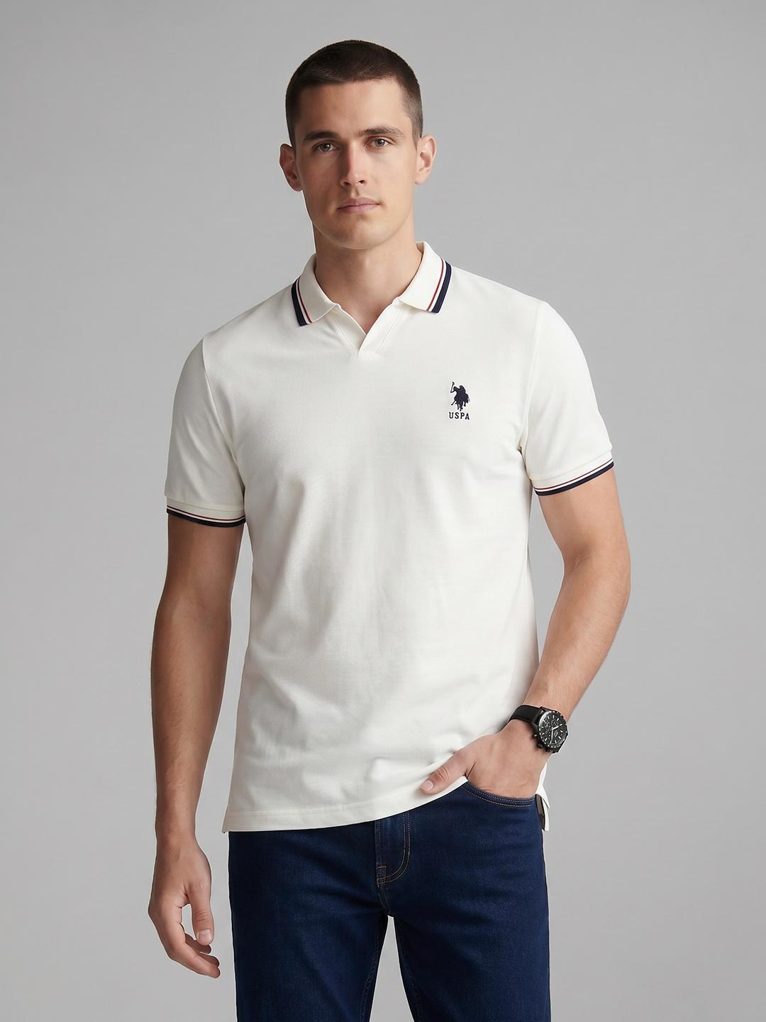 U.S. Polo Assn. Polo Collar Pure Cotton T-shirt - Image 1