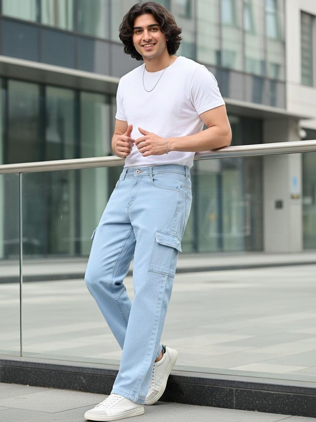 SZN Men Classic Mid-Rise Light Fade Stretchable Jeans - Image 1