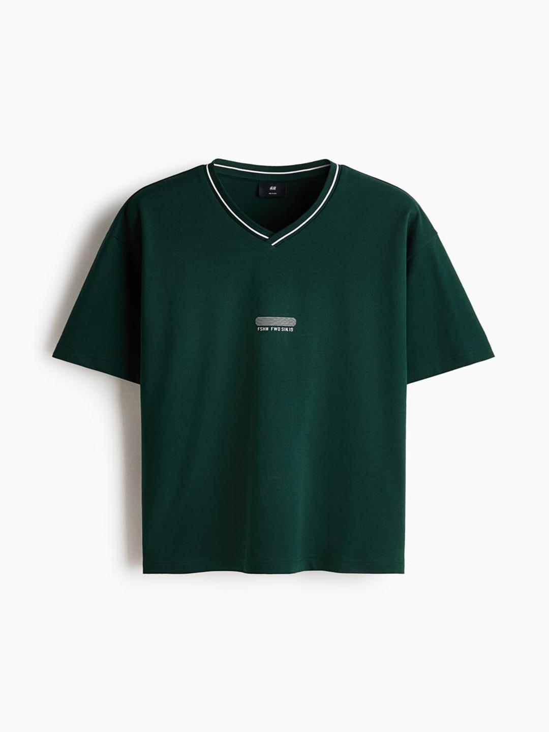 H&M Relaxed Fit Printed Cotton T-Shirt - Image 1