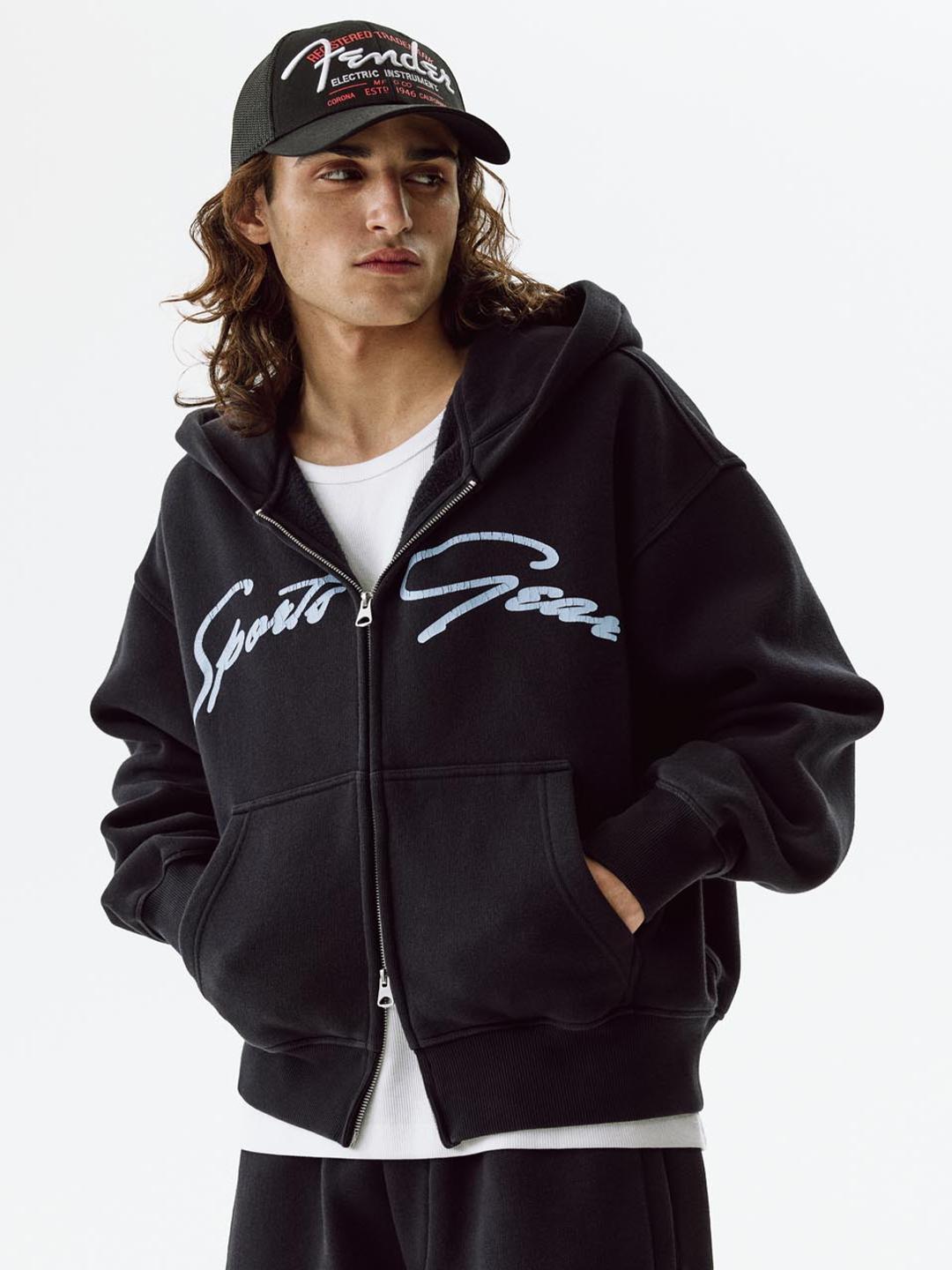 H&M Oversized Fit Zip-through Hoodie