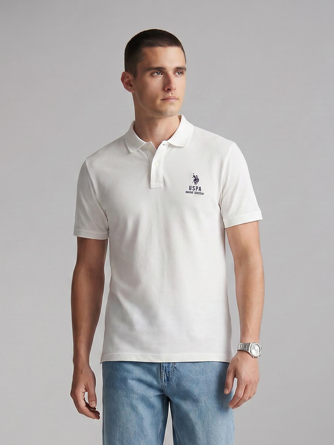 U.S. Polo Assn. Denim Co. Cotton Polo Slim-Fit T-shirt Blue - Image 1