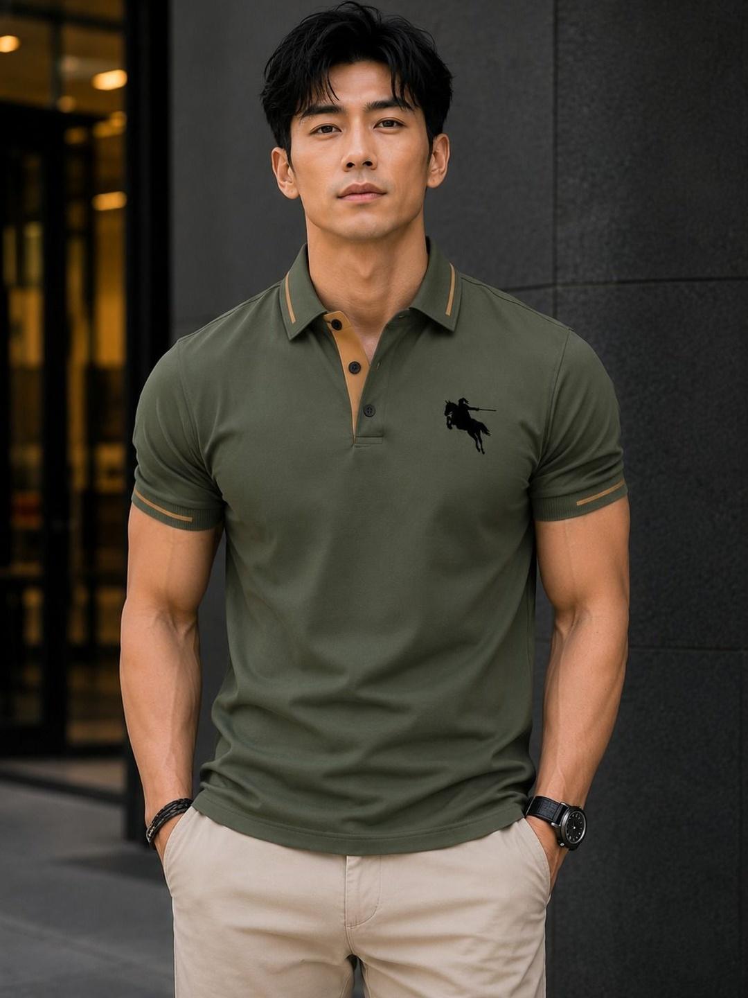 Mast & Harbour Men Polo Collar T-shirt - Image 1
