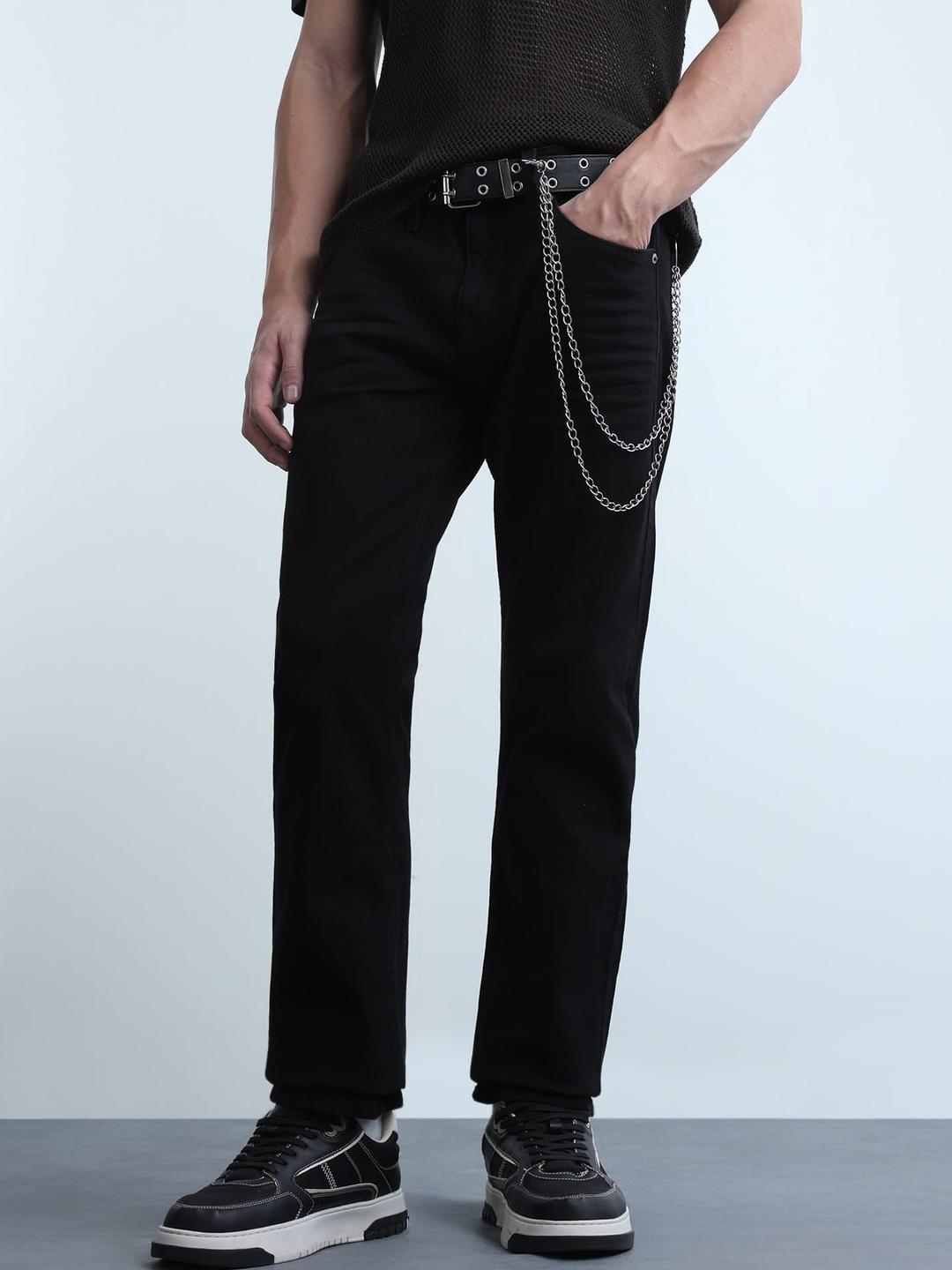 Flying Machine Men Straight Fit Mid-Rise Stretchable Jeans - Image 1