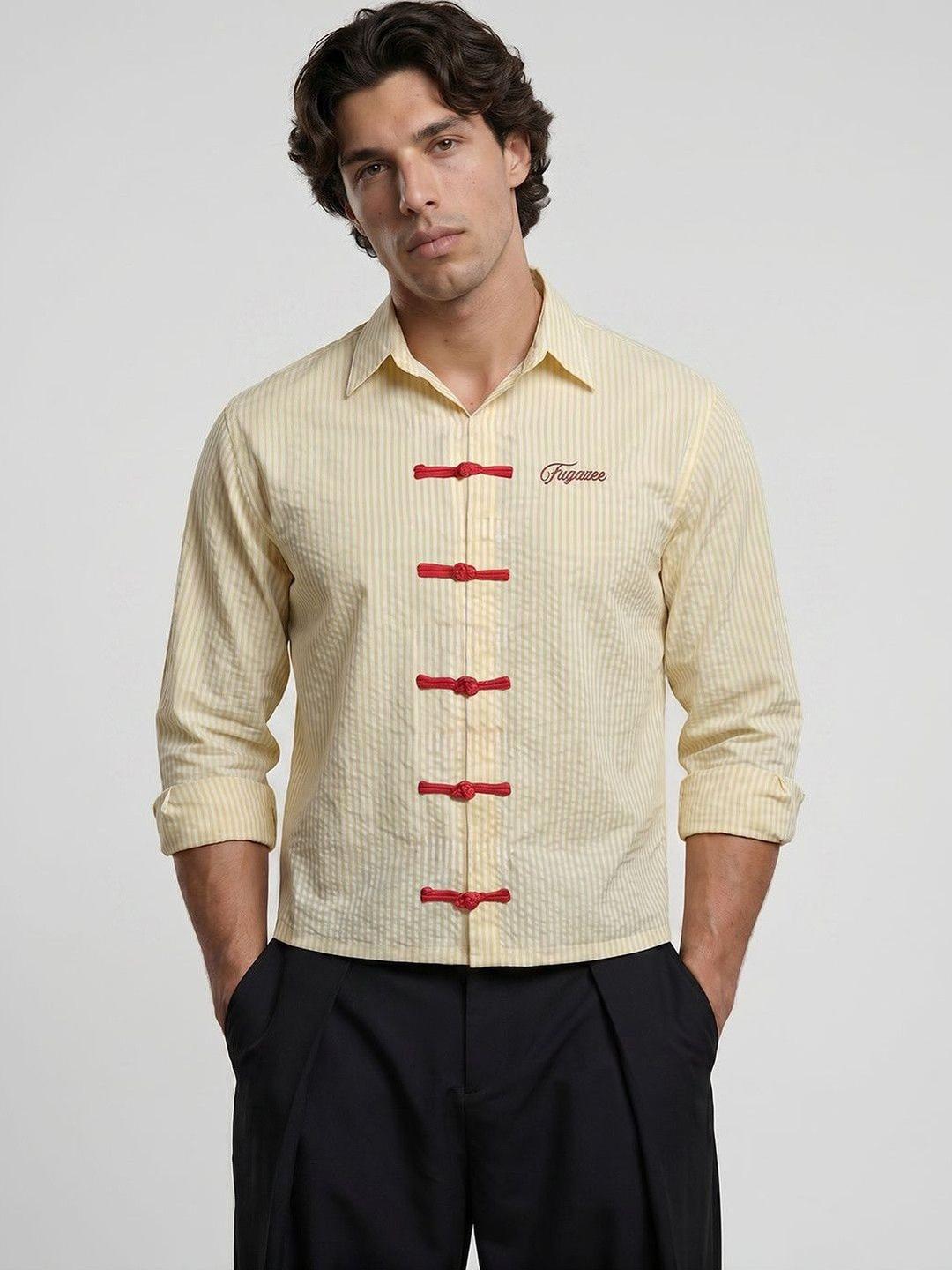 FUGAZEE Men Striped Casual Shirt