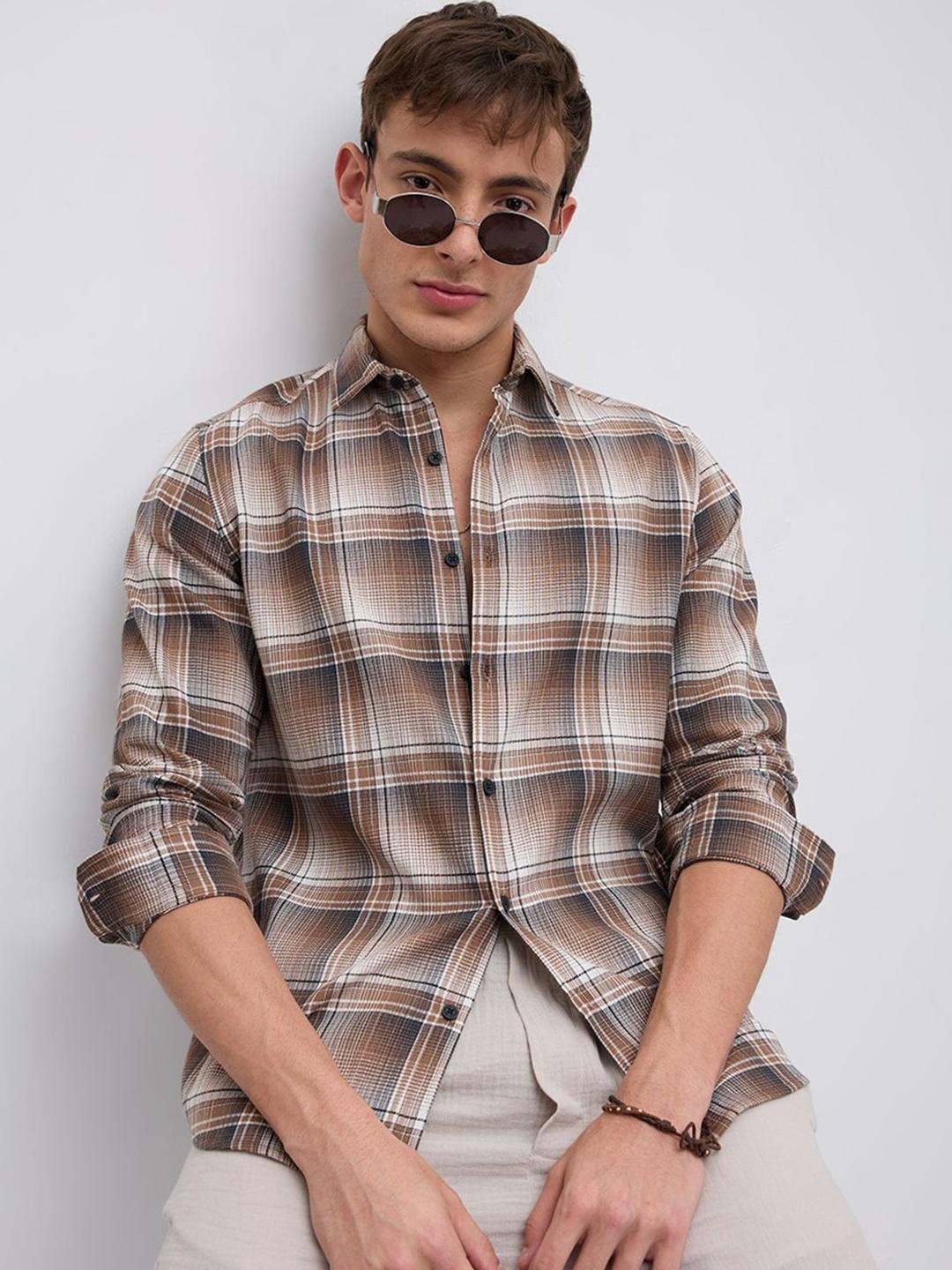 VASTRADO Heritage Brown Plaid Shirt
