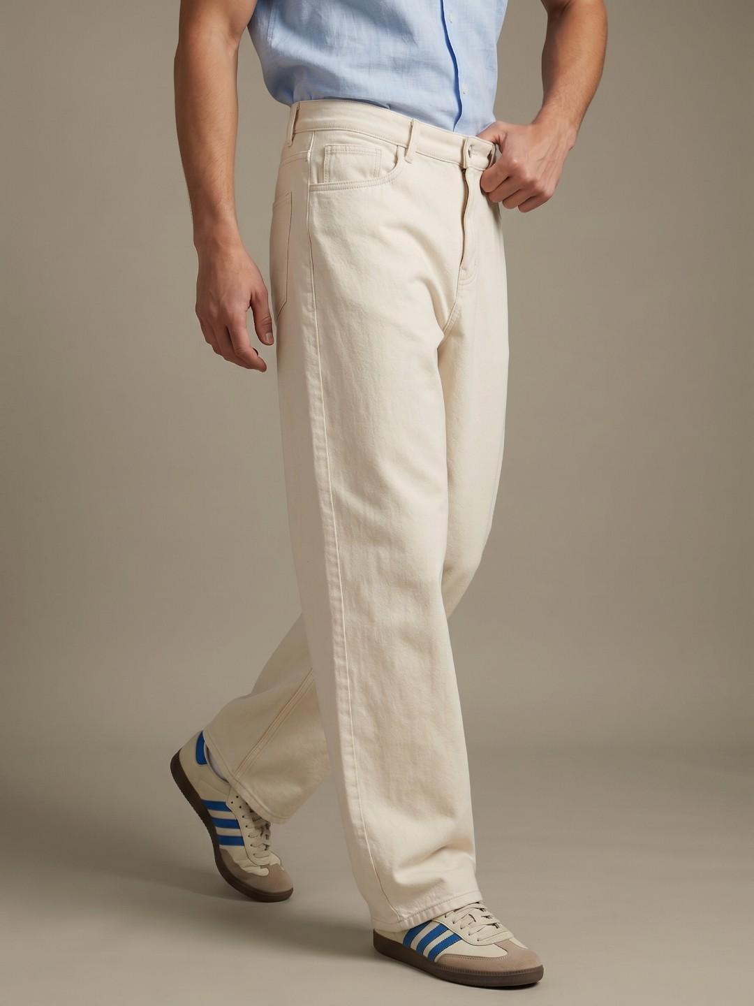 glitchez Men Mid-Rise Baggy Jeans