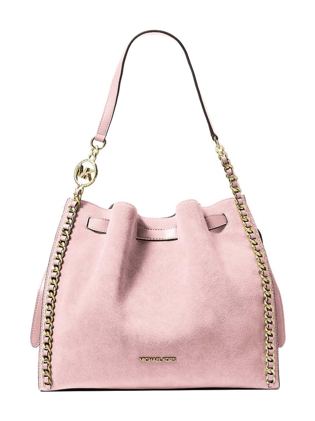 Buy Michael Kors Light Pink Mina Large Shoulder Bag - Handbags for