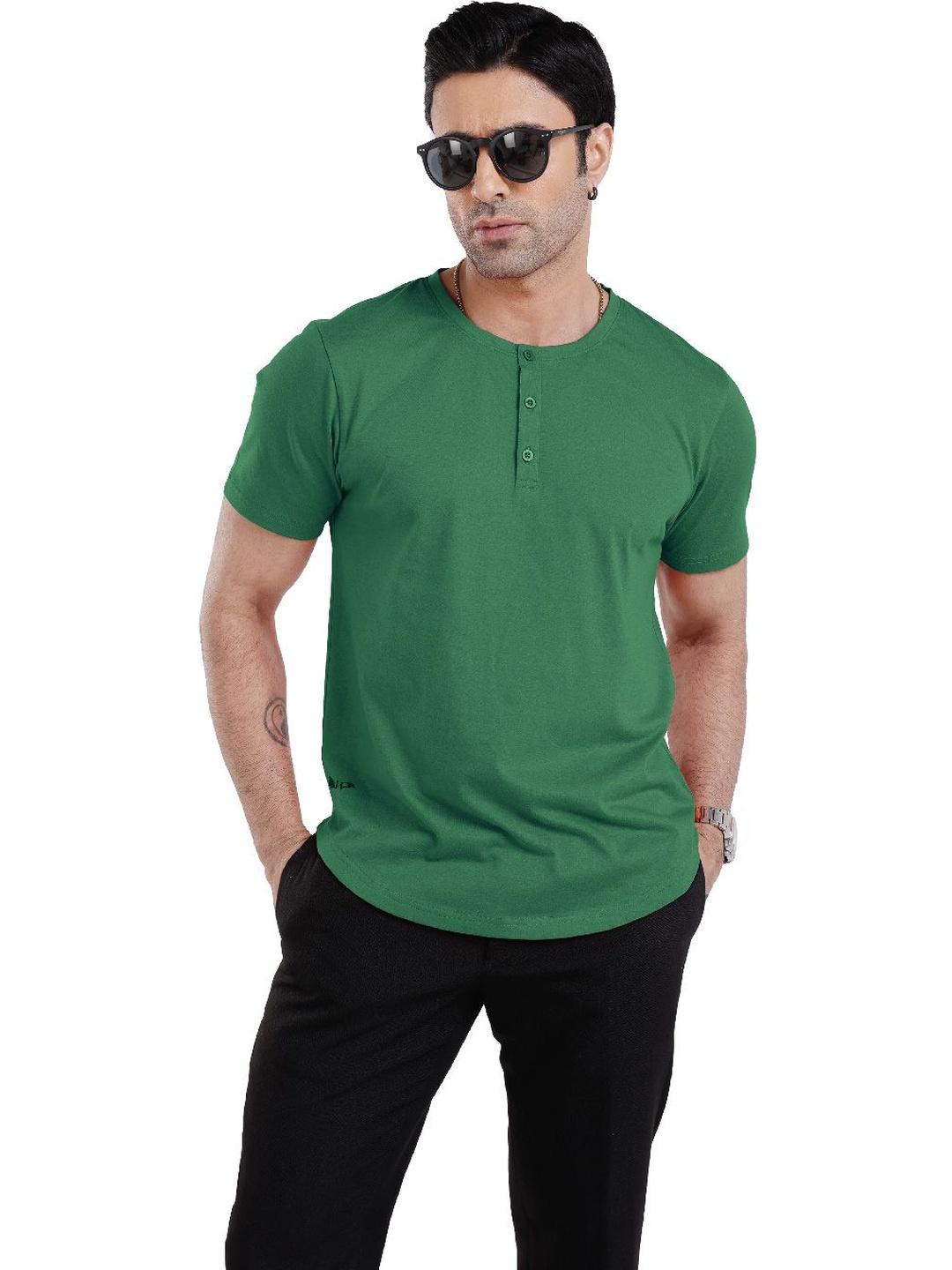 WEWEAR Men Henley Neck T-shirt - Image 1