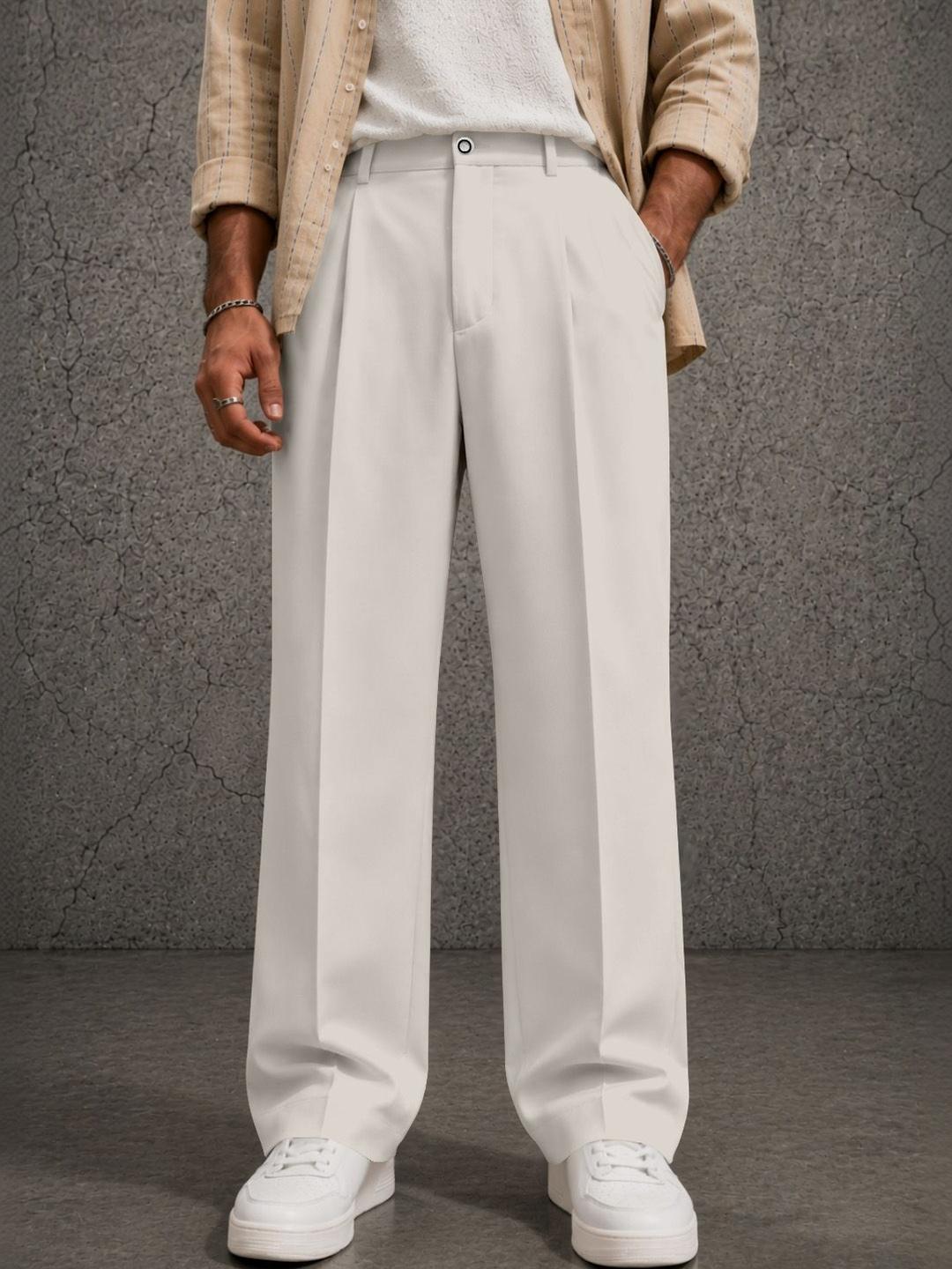 FTX Men Relaxed Easy Wash Pleated Trousers - Image 1