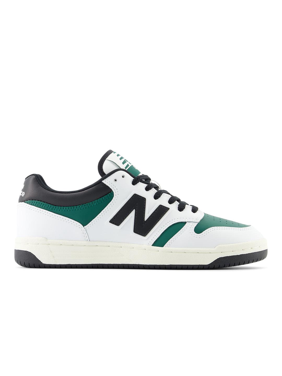 New Balance Men Colourblocked Leather Sneakers