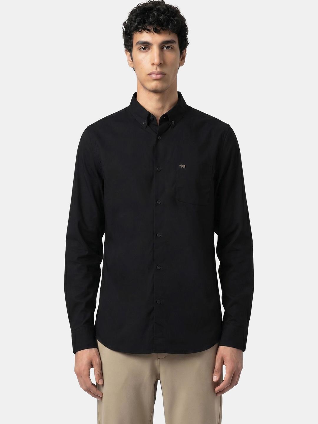 THE BEAR HOUSE Men Cotton Slim Fit Shirt - Image 1