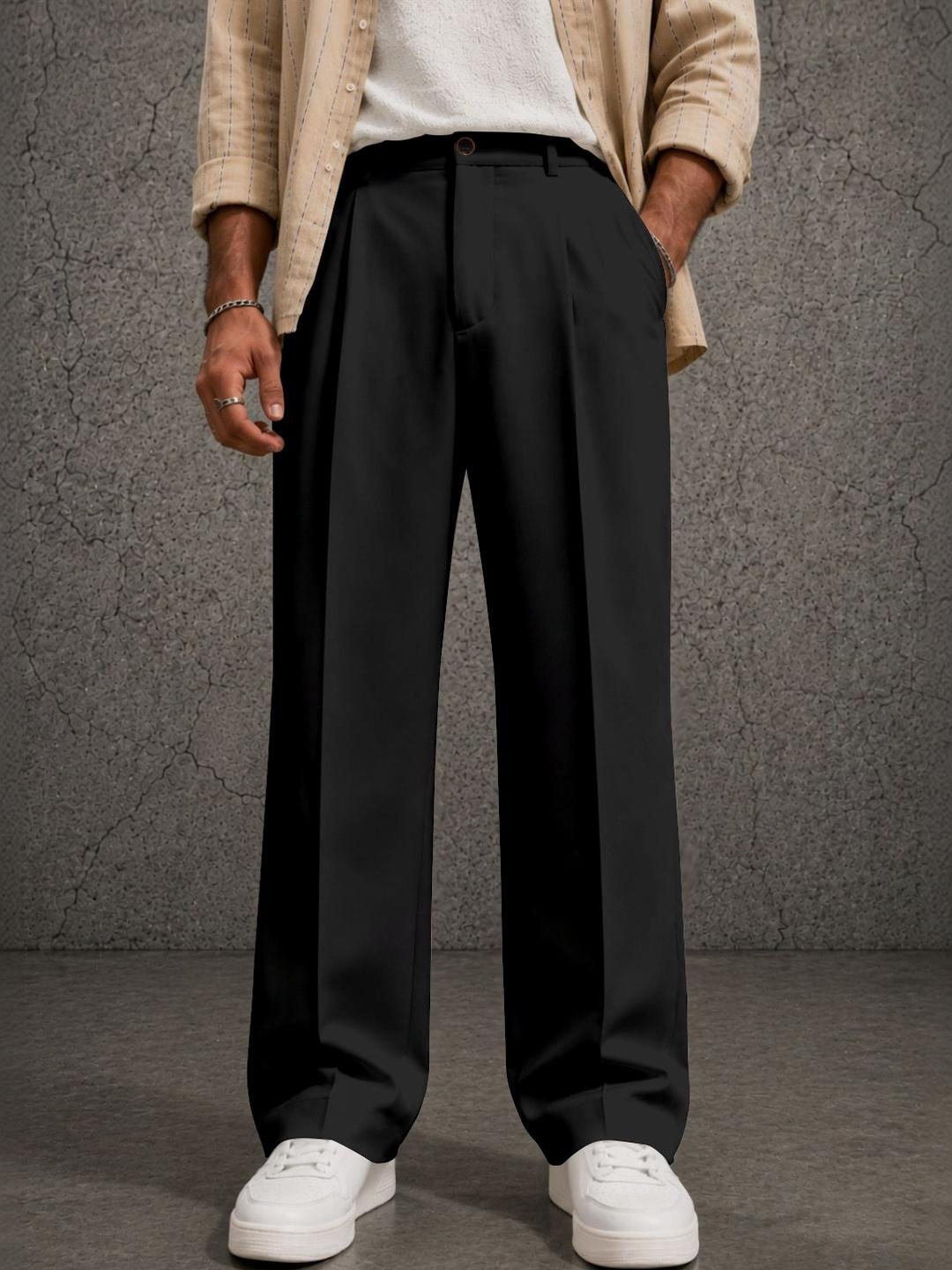 FTX Men Relaxed Easy Wash Pleated Trousers