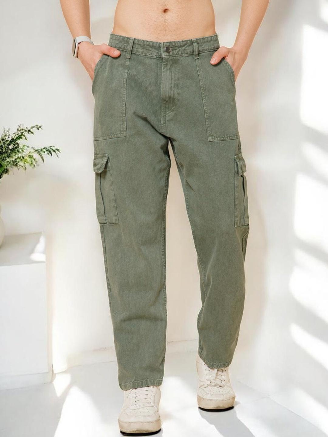 STUDIO NEXX Men Loose Relaxed Fit Mid-Rise Jeans - Image 1