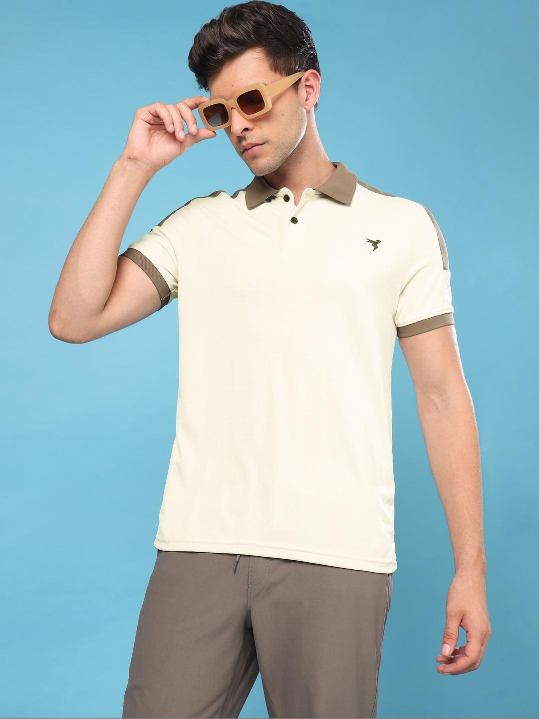 Technosport Men Polo Collar Slim Fit T-shirt - Image 1