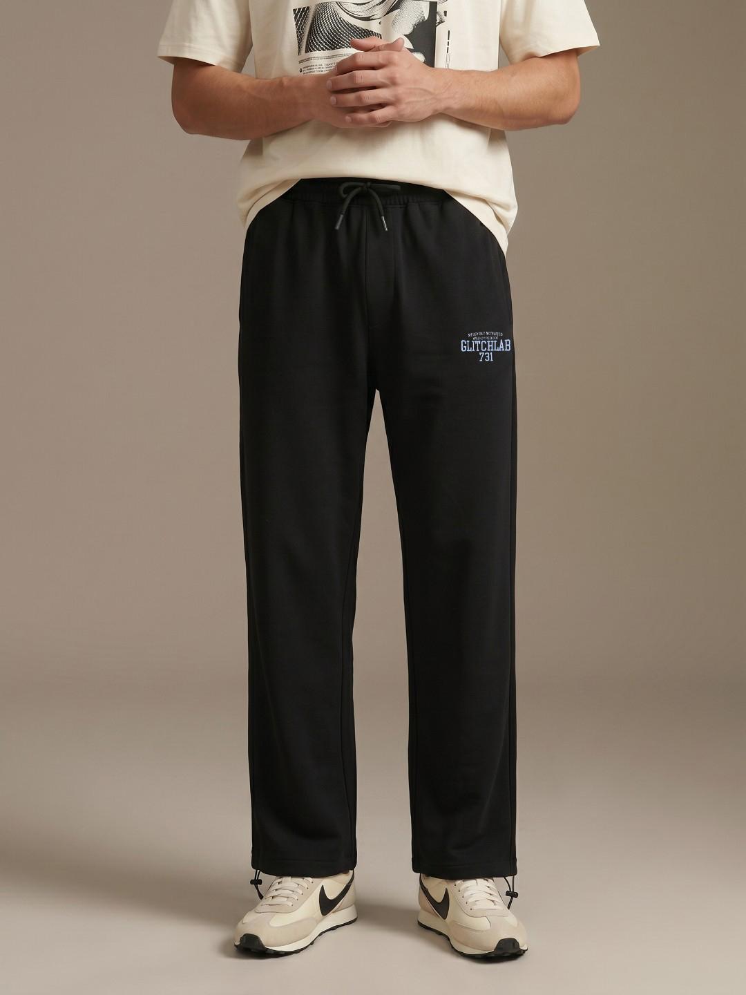 glitchez Men Regular Fit Track Pants
