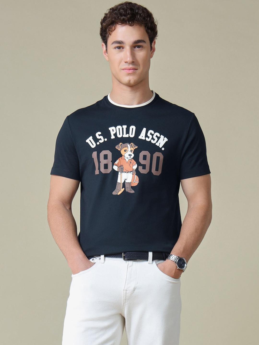 U.S. Polo Assn. Men Printed Slim Fit T-shirt