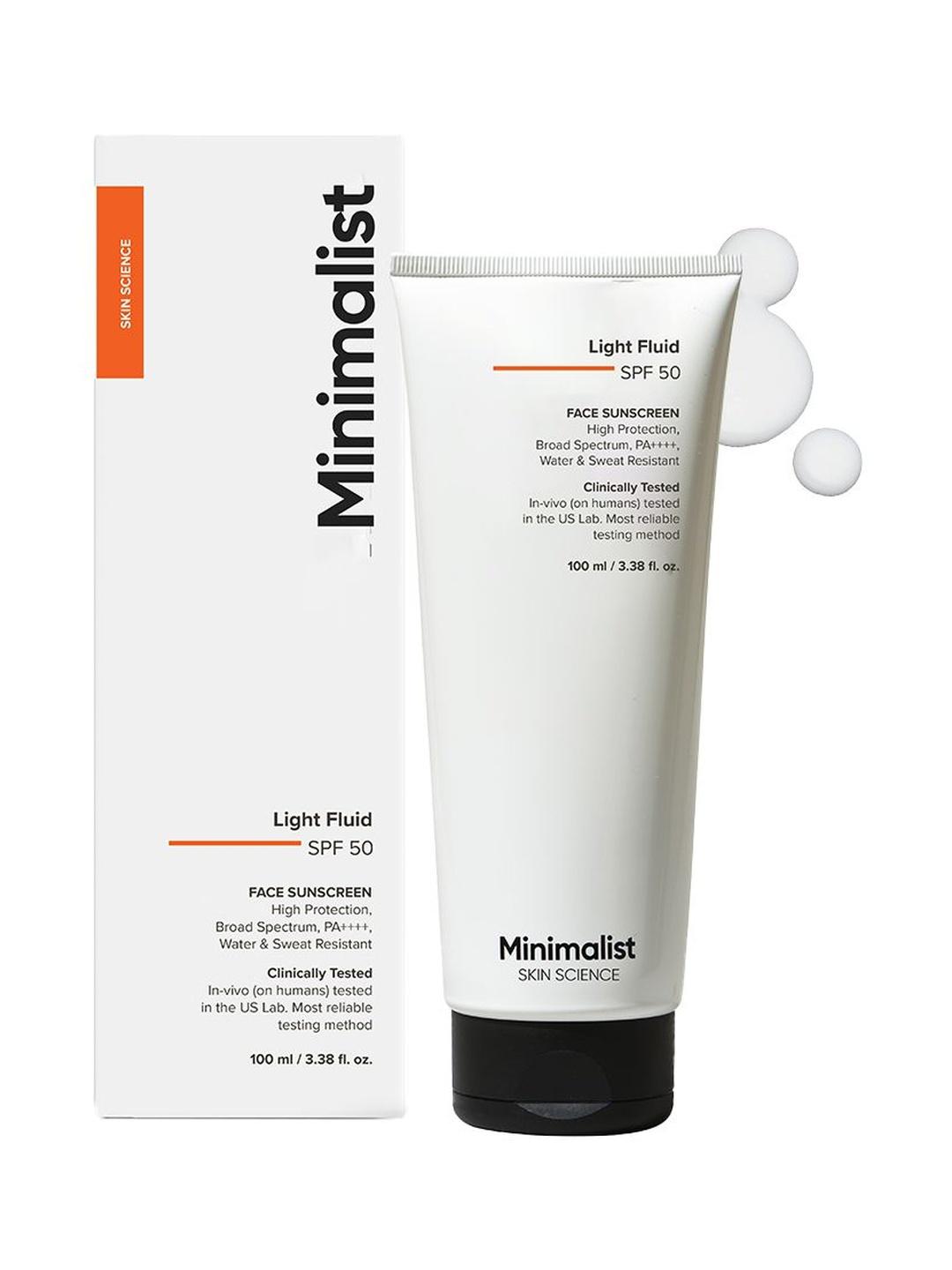 Minimalist Light Fluid SPF 50 Sunscreen - 100 ml - Image 1