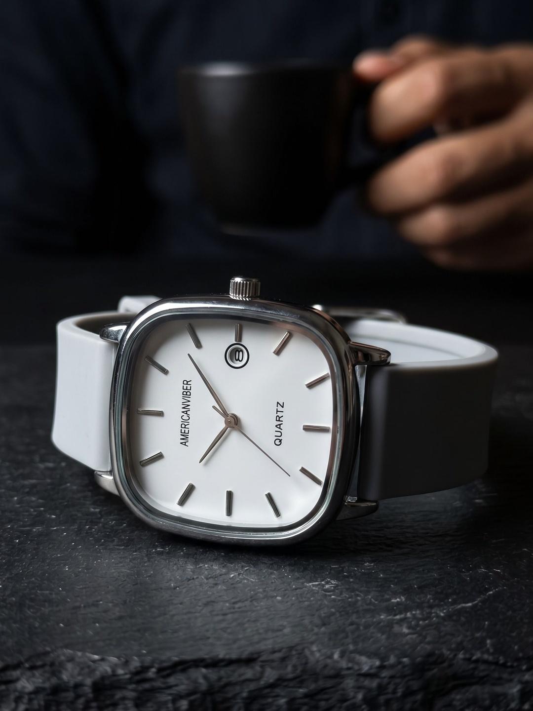 Americanviber Men Watch AVM0051 Grey White - Image 1