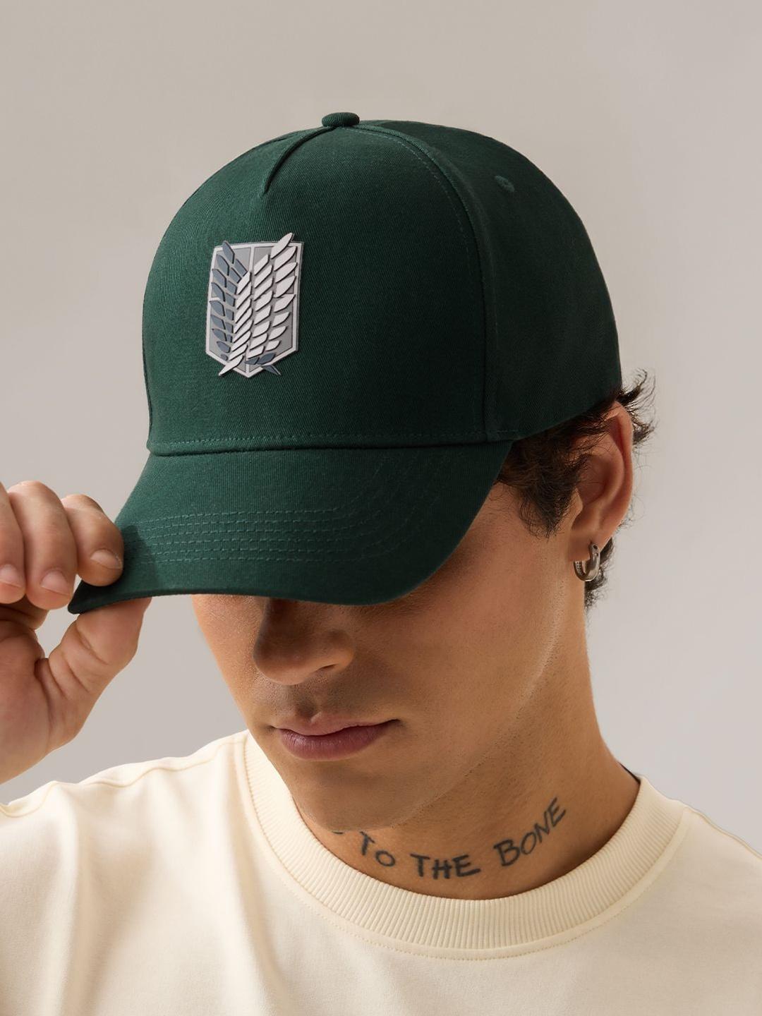 The Souled Store Unisex Attack On Titan Green Cap